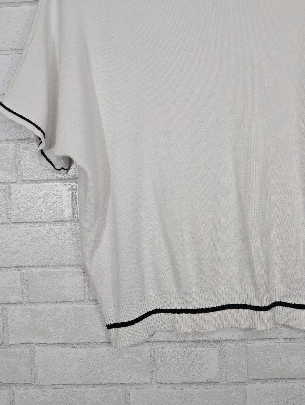 vintage white short sleeve sweater